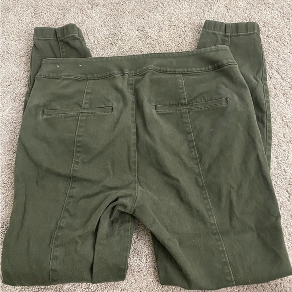 Loft Outlet, Army Green Skinny Ankle Petite Pants - Picture 2 of 5